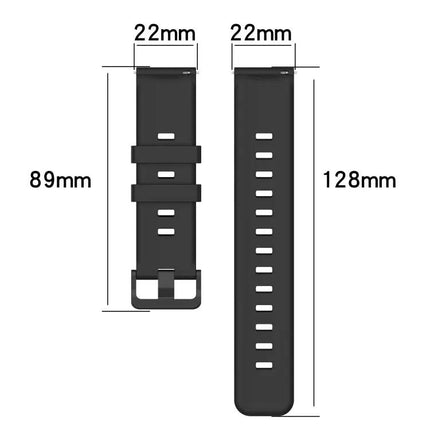 22mm Concave Striped Silicone Band for Galaxy Watch 45/46mm
