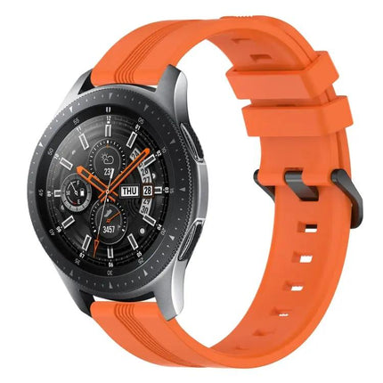 22mm Concave Striped Silicone Band for Galaxy Watch 45/46mm