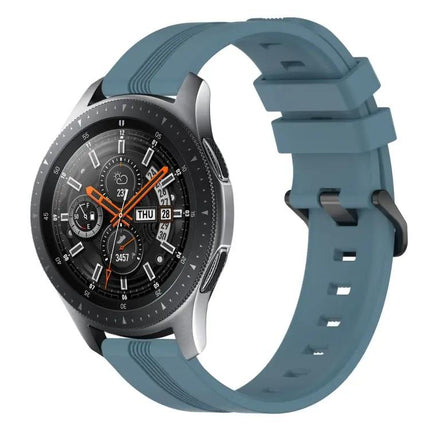 22mm Concave Striped Silicone Band for Galaxy Watch 45/46mm