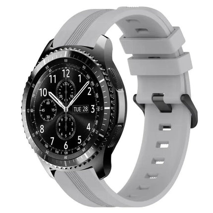 22mm Silicone Concave Striped Watch Band For Samsung Gear S3