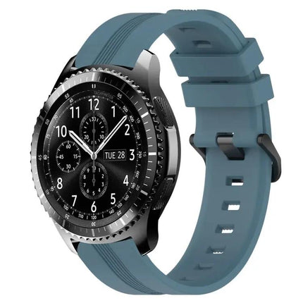 22mm Silicone Concave Striped Watch Band For Samsung Gear S3