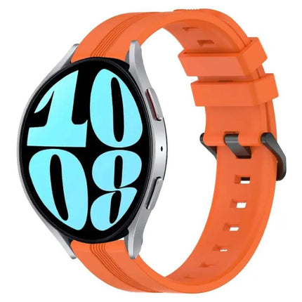 20mm Silicone Watch Band Concave Stripe For Samsung 42/44mm