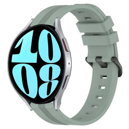 20mm Silicone Watch Band Concave Stripe For Samsung 42/44mm