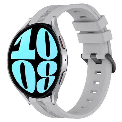 20mm Silicone Watch Band Concave Stripe For Samsung 42/44mm