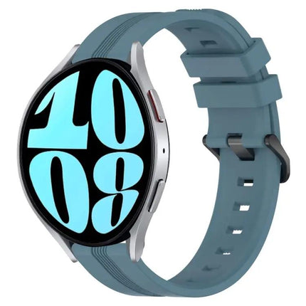 20mm Silicone Watch Band Concave Stripe For Samsung 42/44mm