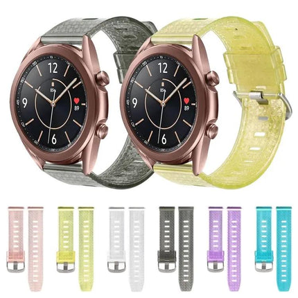 20mm Transparent TPU Diamond Watch Band Compatible Samsung