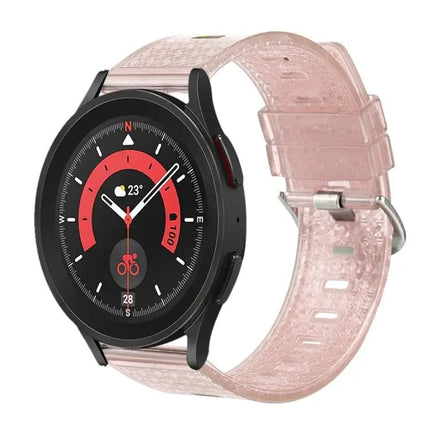 20mm Transparent TPU Diamond Watch Band Compatible Samsung