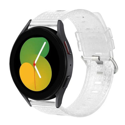 20mm Transparent TPU Diamond Watch Band Compatible Samsung