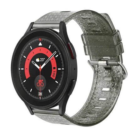20mm Transparent TPU Diamond Watch Band Compatible Samsung