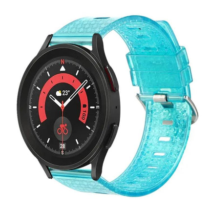 20mm Transparent TPU Diamond Watch Band Compatible Samsung