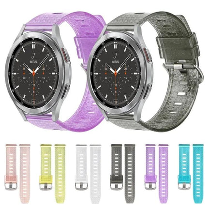 20mm Transparent TPU Diamond Watch Band For Samsung