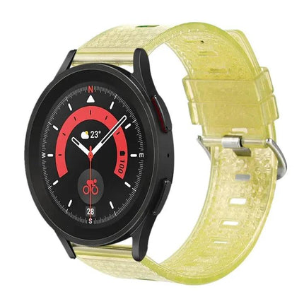 20mm Transparent TPU Diamond Watch Band For Samsung