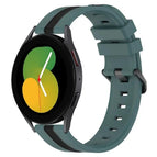 For Samsung Galaxy Watch5 44mm / Green+Black