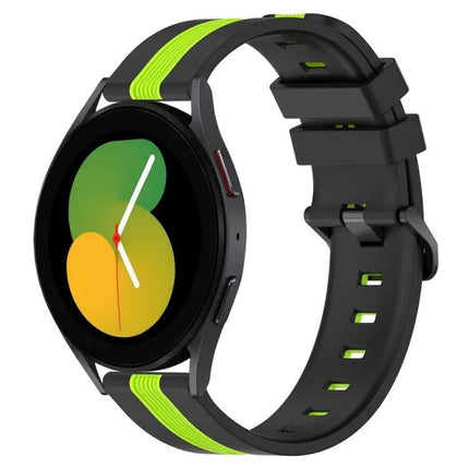 20mm Two-Tone Silicone Watch Band For Galaxy Watch 5 And 6