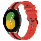 For Samsung Galaxy Watch5 44mm / Red+Black