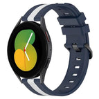 For Samsung Galaxy Watch5 44mm / Blue+White
