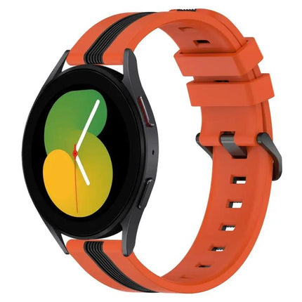 20mm Two-Tone Silicone Watch Band for Galaxy Watch5/5 Pro