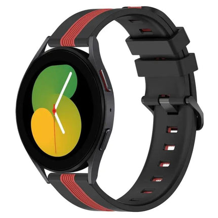 20mm Two-Tone Silicone Watch Band for Galaxy Watch5/5 Pro