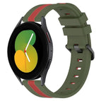 For Samsung Galaxy Watch5 40mm / Army Green+Red