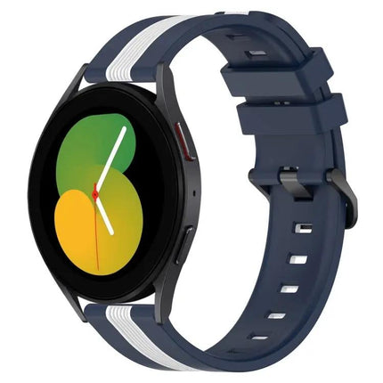 20mm Two-Tone Silicone Watch Band for Galaxy Watch5/5 Pro