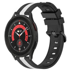 For Samsung Galaxy Watch5 Pro 45mm / Black+White