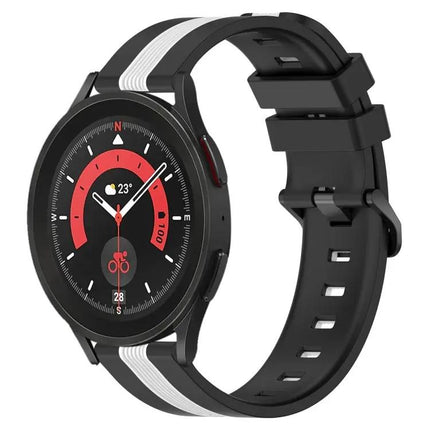 20mm Two-Tone Silicone Watch Band for Galaxy Watch5/5 Pro