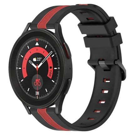 20mm Two-Tone Silicone Watch Band for Galaxy Watch5/5 Pro