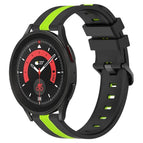For Samsung Galaxy Watch5 Pro 45mm / Black+Lime Green