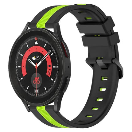 20mm Two-Tone Silicone Watch Band for Galaxy Watch5/5 Pro
