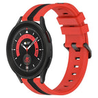 For Samsung Galaxy Watch5 Pro 45mm / Red+Black