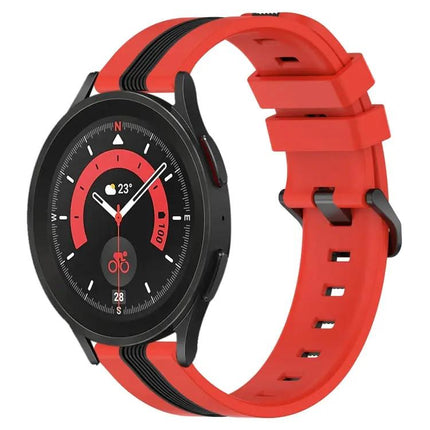 20mm Two-Tone Silicone Watch Band for Galaxy Watch5/5 Pro