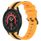 For Samsung Galaxy Watch5 Pro 45mm / Yellow+Black