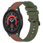 For Samsung Galaxy Watch5 Pro 45mm / Army Green+Red
