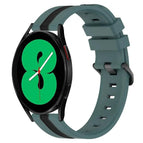 For Samsung Galaxy Watch4 44mm / Green+Black