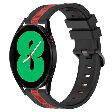 20mm Two-Tone Silicone Watch Band For Galaxy Watch4 40/44mm