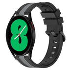 For Samsung Galaxy Watch4 44mm / Black+Grey