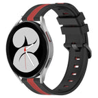 For Samsung Galaxy Watch4 40mm / Black+Red