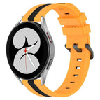 For Samsung Galaxy Watch4 40mm / Yellow+Black