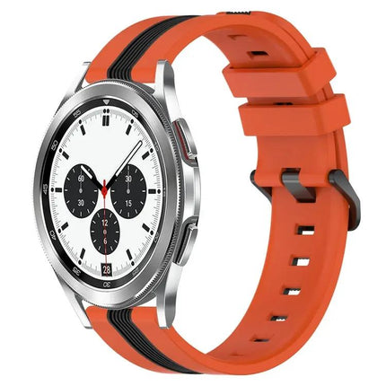 20mm Two-Tone Silicone Watch Band For Galaxy Watch4