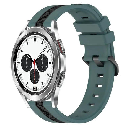 20mm Two-Tone Silicone Watch Band For Galaxy Watch4