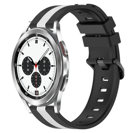 20mm Two-Tone Silicone Watch Band For Galaxy Watch4
