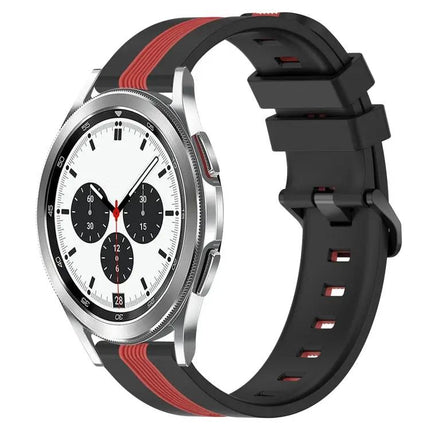 20mm Two-Tone Silicone Watch Band For Galaxy Watch4
