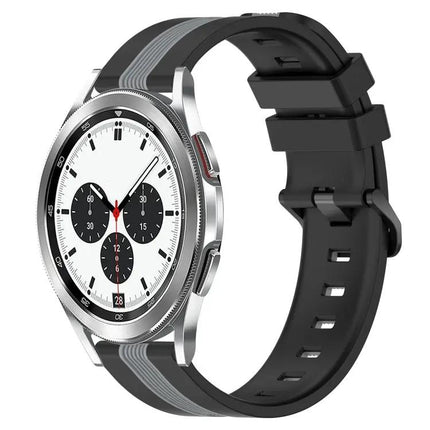 20mm Two-Tone Silicone Watch Band For Galaxy Watch4