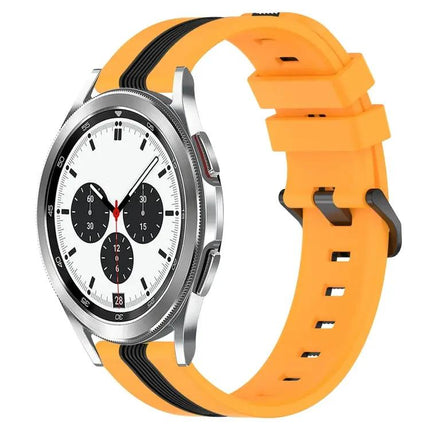 20mm Two-Tone Silicone Watch Band For Galaxy Watch4