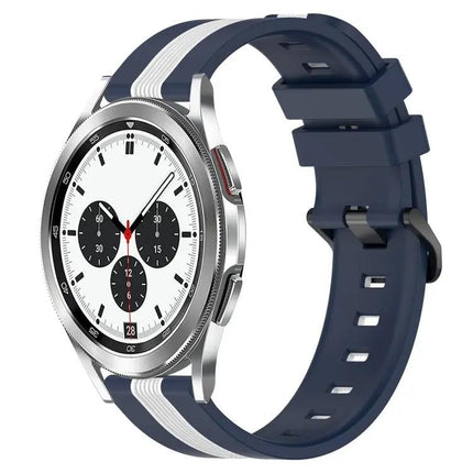 20mm Two-Tone Silicone Watch Band For Galaxy Watch4