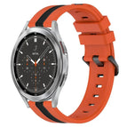 For Samsung  Galaxy Watch4 Classic 46mm / Orange+Black