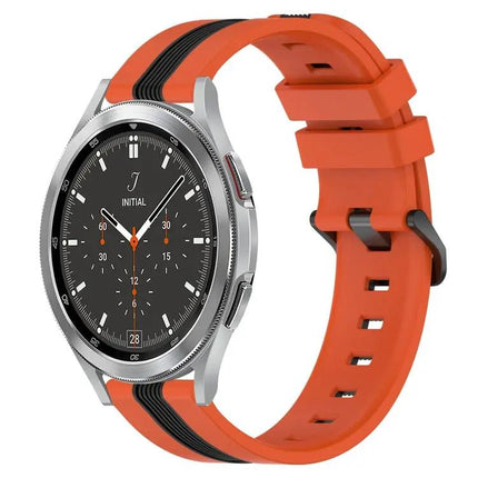 20mm Two-Tone Silicone Watch Band For Galaxy Watch4