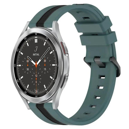 20mm Two-Tone Silicone Watch Band For Galaxy Watch4