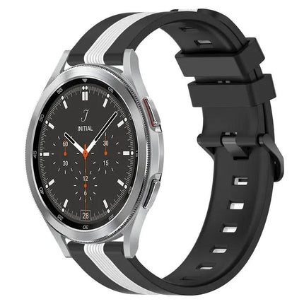 20mm Two-Tone Silicone Watch Band For Galaxy Watch4