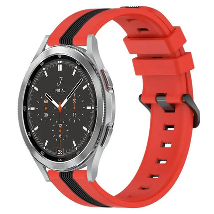 20mm Two-Tone Silicone Watch Band For Galaxy Watch4